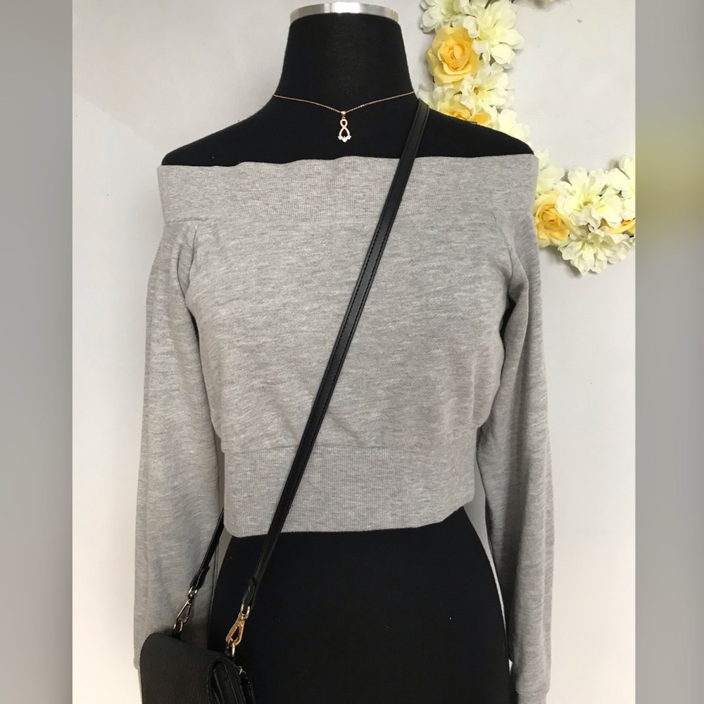 Forever 21 Off the Shoulder Crop Top